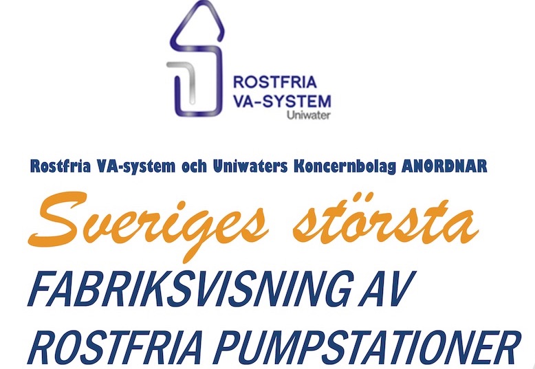 rostfria pumpstationer -VA-mässa - 25 maj 2023